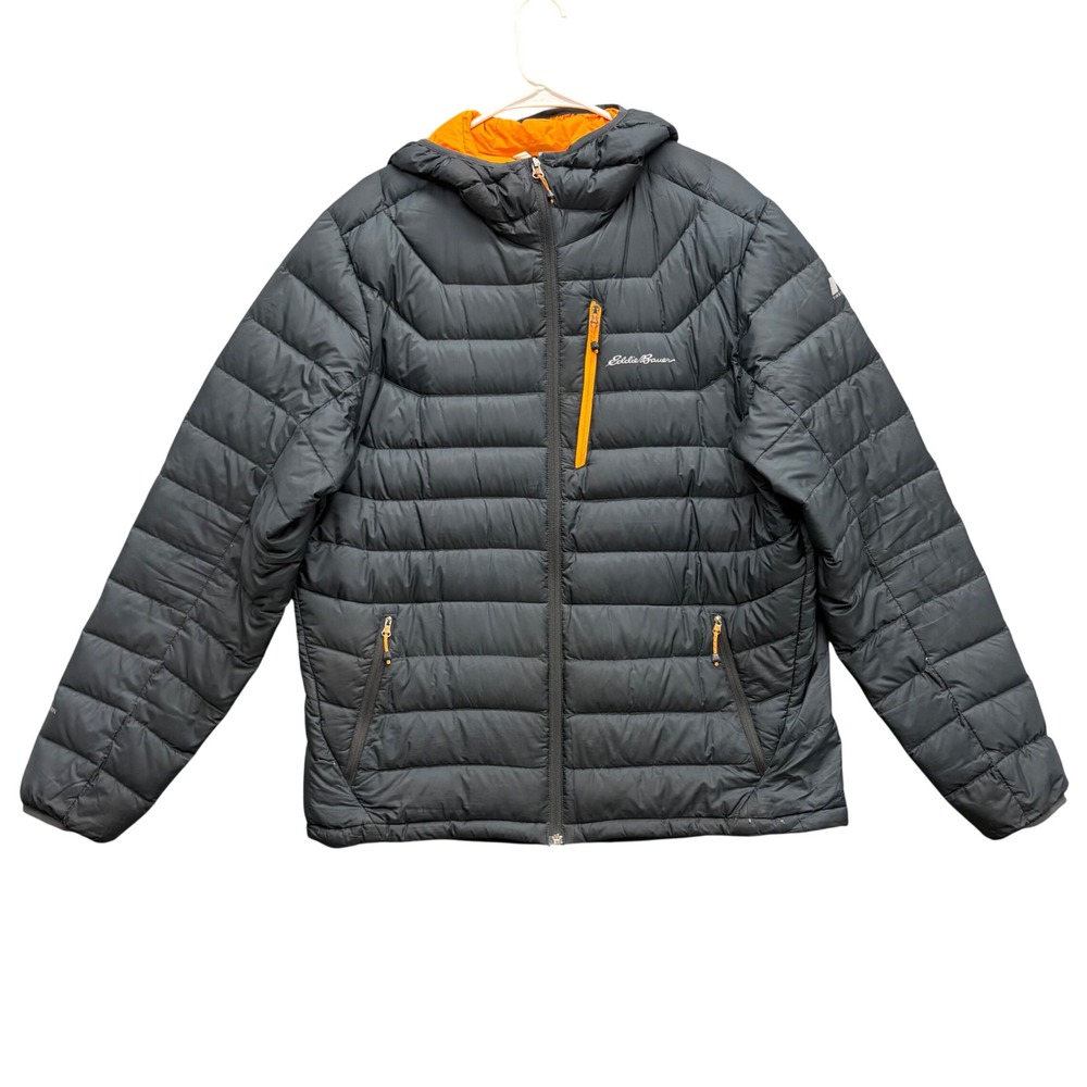 Eddie Bauer First Ascent StormDown 800 Hooded Goose Down Puffer Jacket Mens L